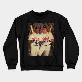 Kirby Puckett and Kent Hrbek in Minnesota Twins Crewneck Sweatshirt